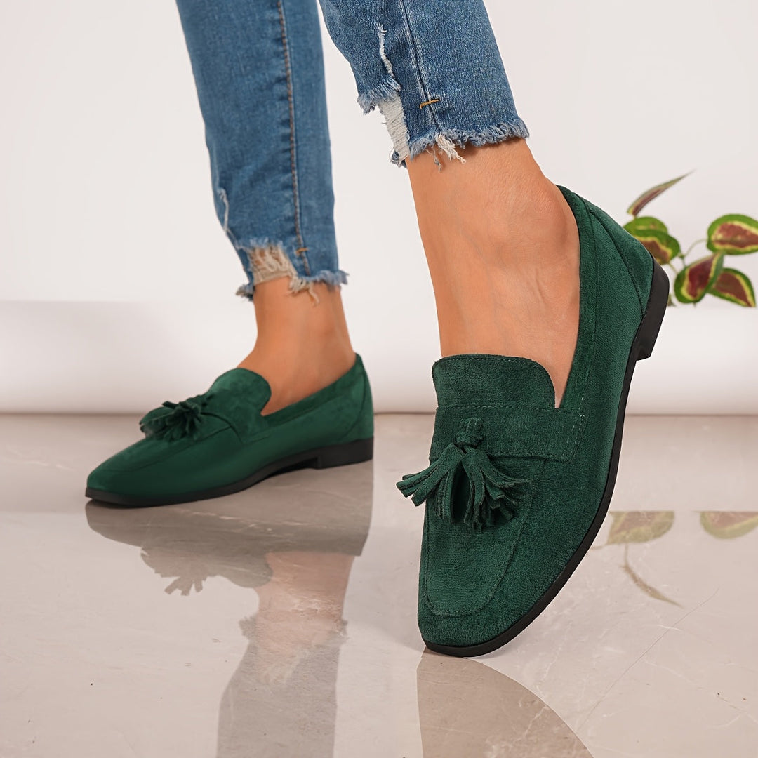 Amelie | Klassische Slipper Mit Quasten