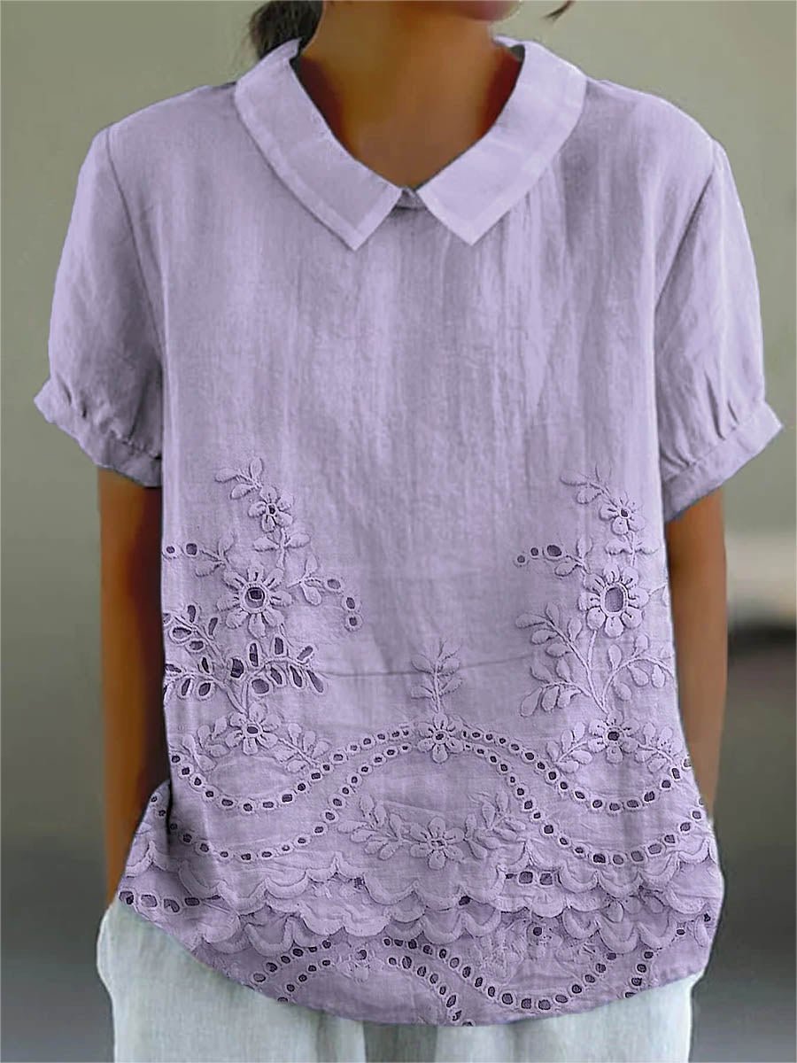 Alina™ | Bluse mit floraler Stickerei