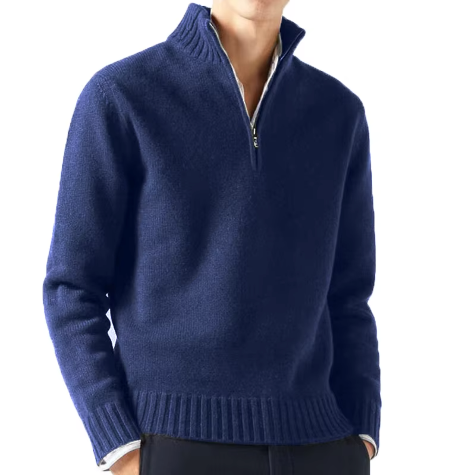 Lucio | Eleganter Half-Zip-Pullover