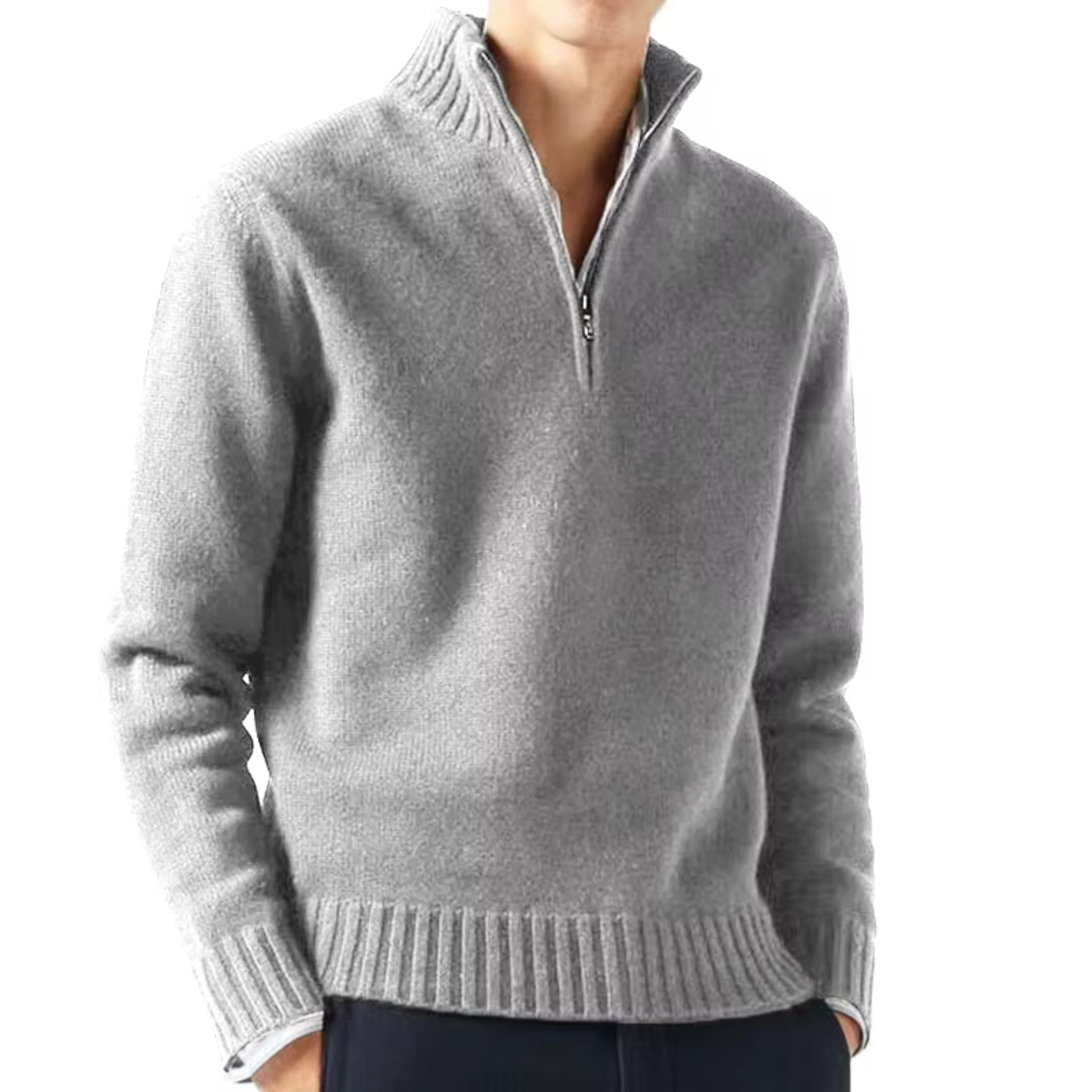 Lucio | Eleganter Half-Zip-Pullover
