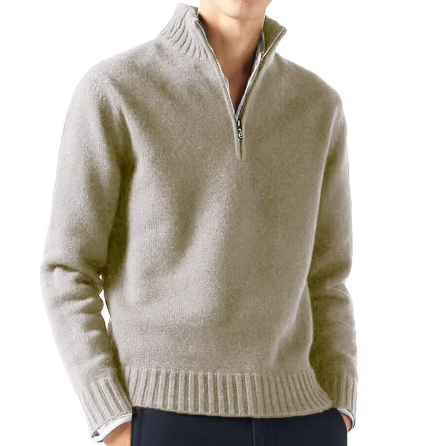 Lucio | Eleganter Half-Zip-Pullover