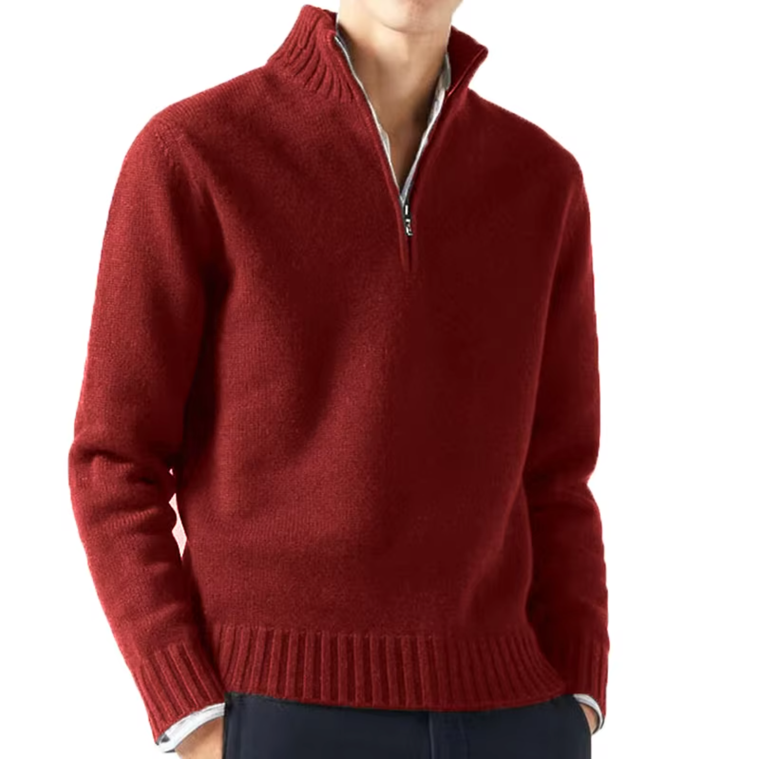 Lucio | Eleganter Half-Zip-Pullover