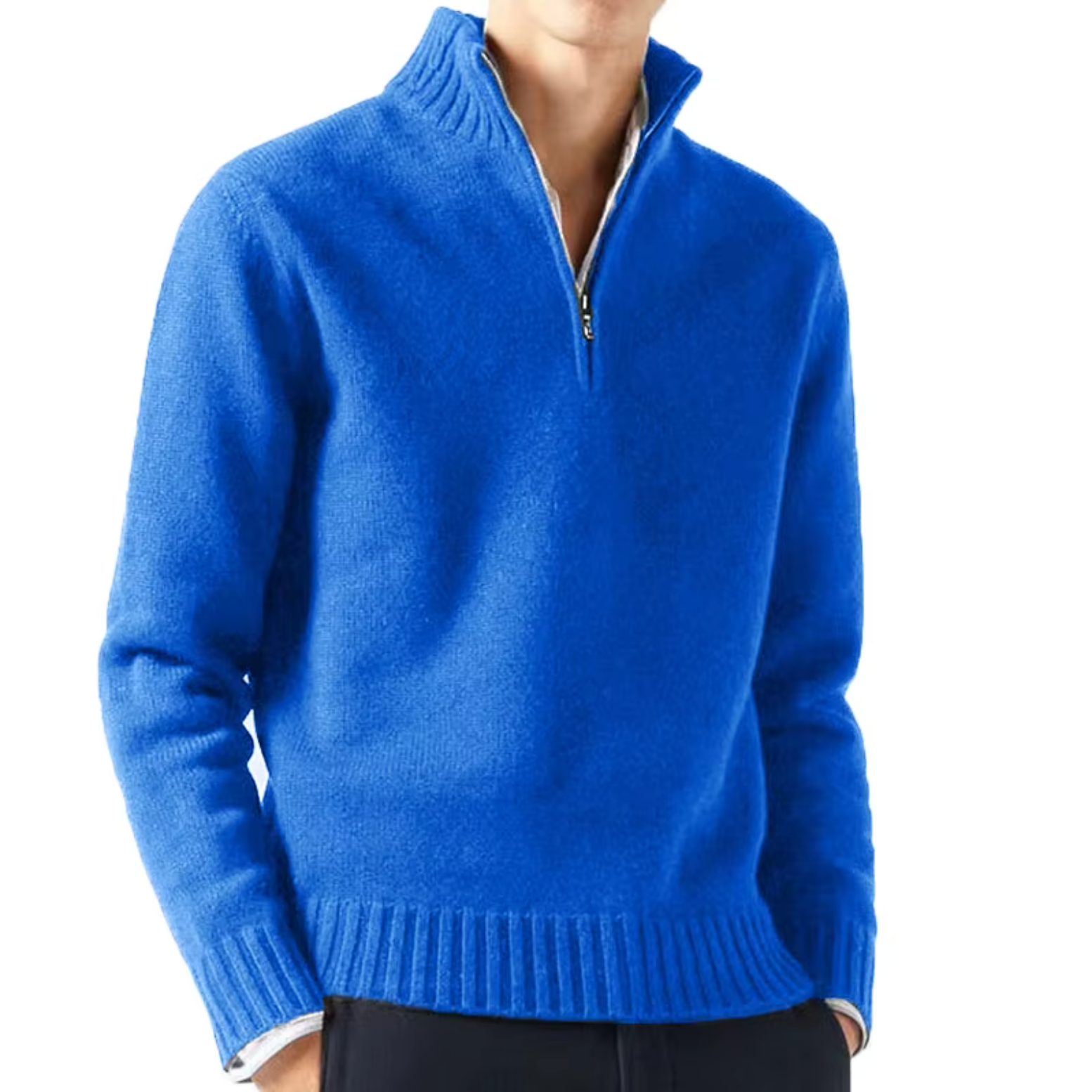 Lucio | Eleganter Half-Zip-Pullover