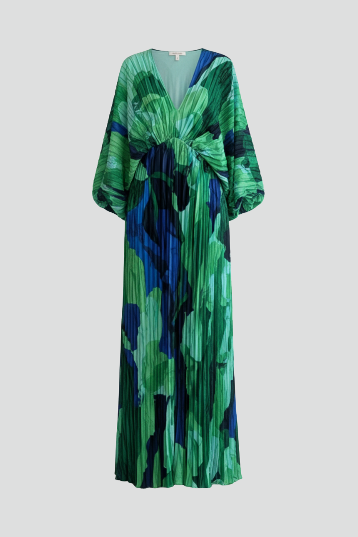 Geneva™ | Plisseekleid mit V-Ausschnitt