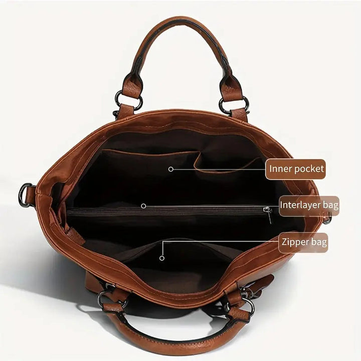 Lydia | Vintage-Tasche aus Kunstleder