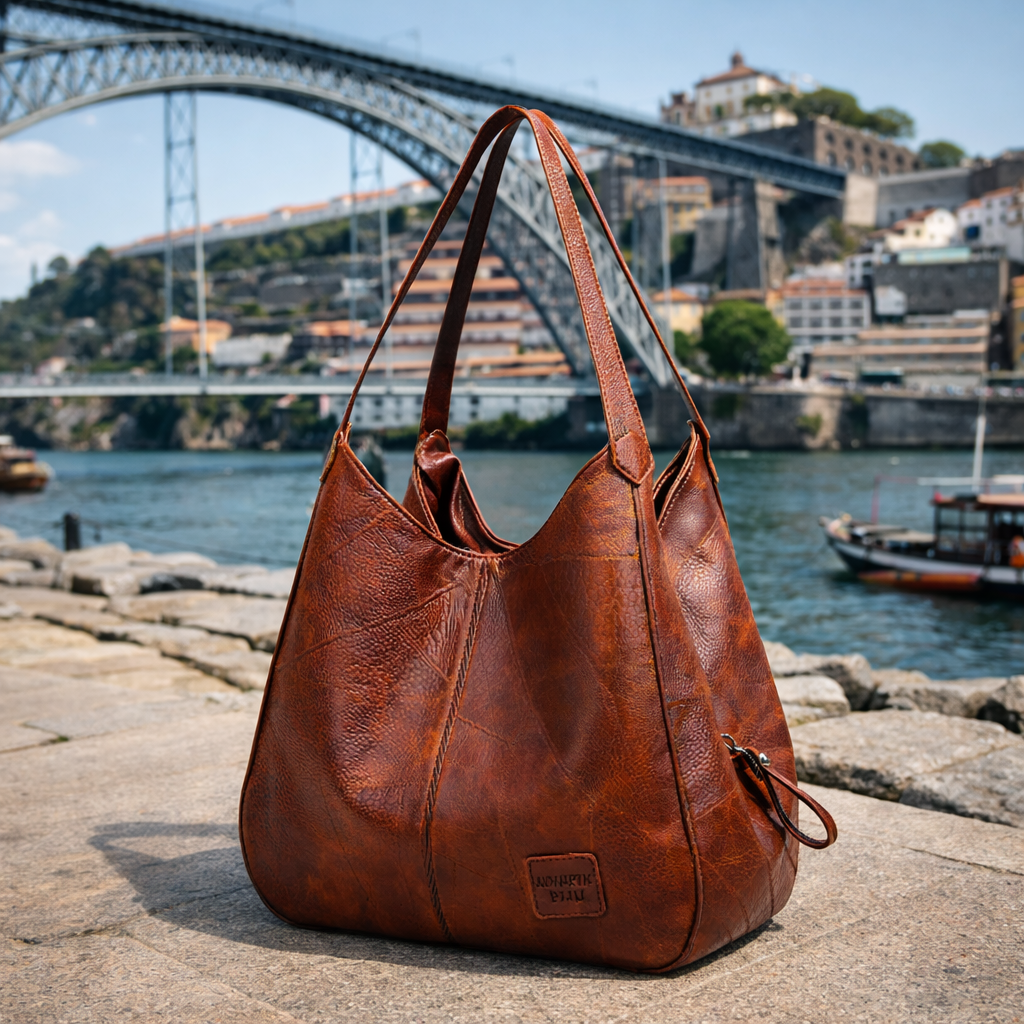 Andrea™ | Ledertasche über die Schulter