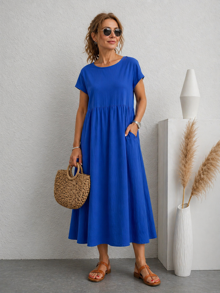 Ingrid | Elegant fließendes Midikleid