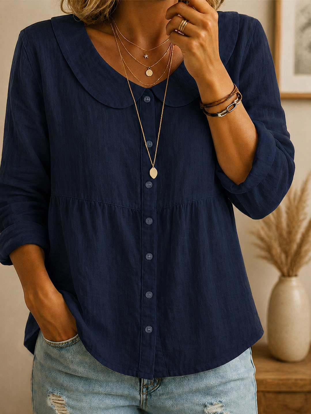 Lena | Bequeme Alltagsbluse