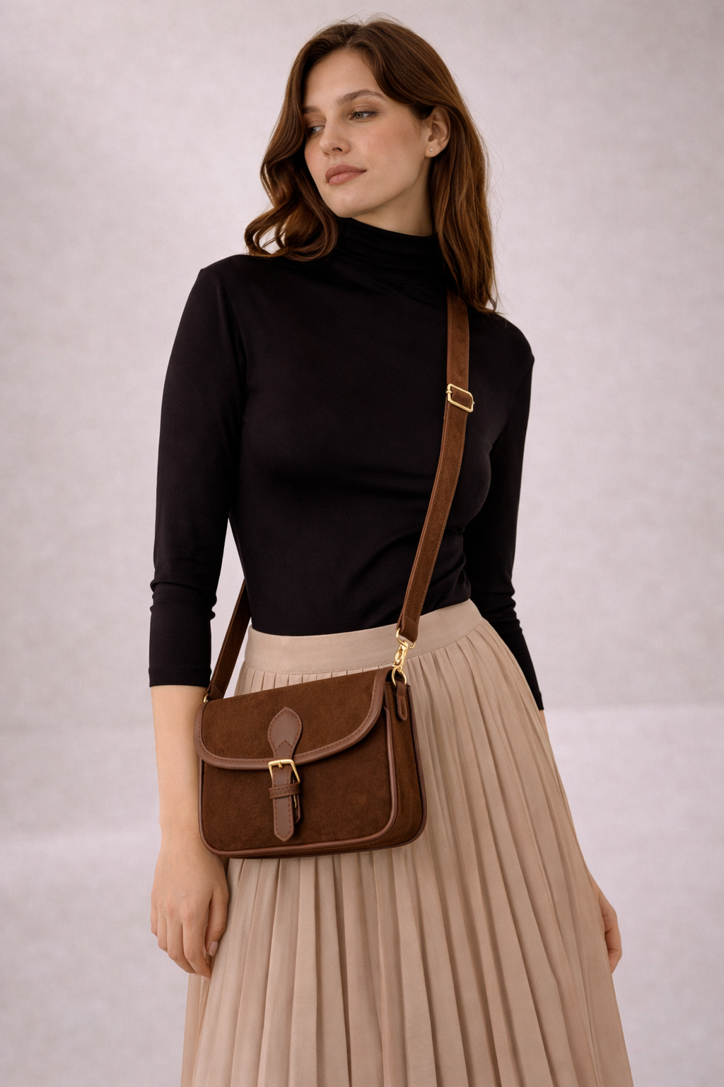 Lynn I Elegante Leder-Umhängetasche