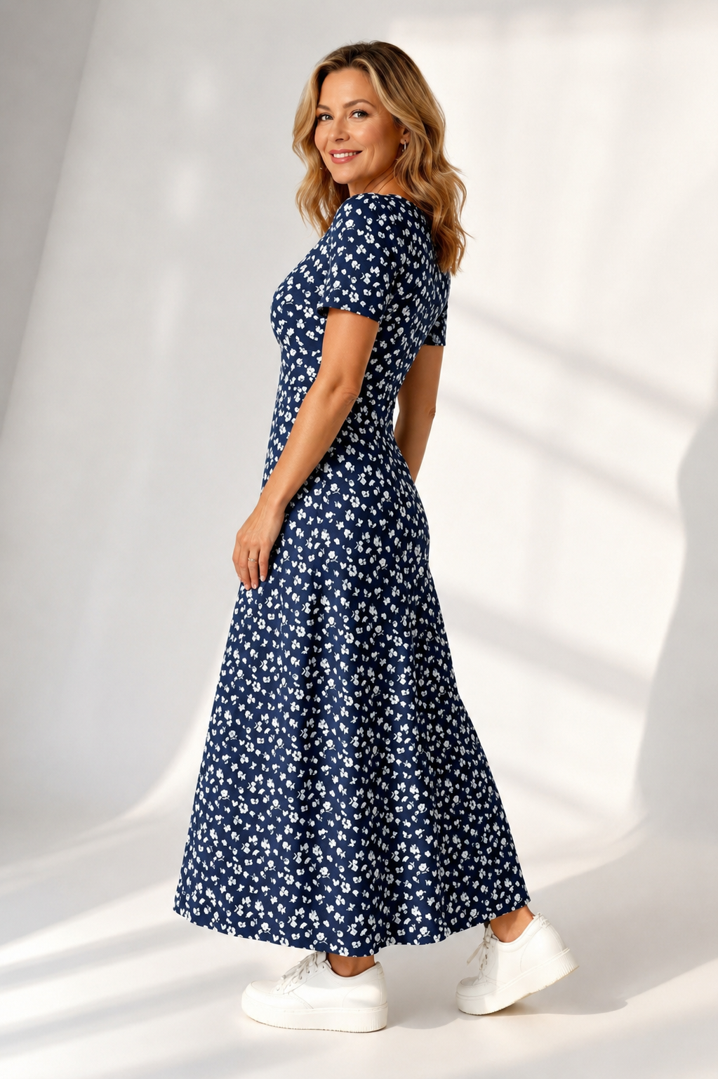Beatrix™ | Elegantes Maxikleid mit floralem Design