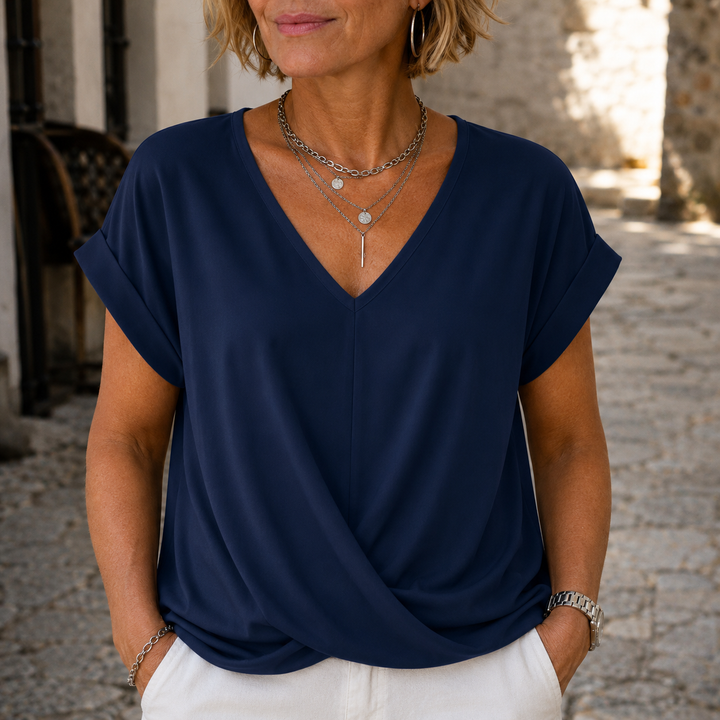 Susana | Komfortables T-Shirt mit eleganter Halslinie (NUR HEUTE 1+1 GRATIS!)