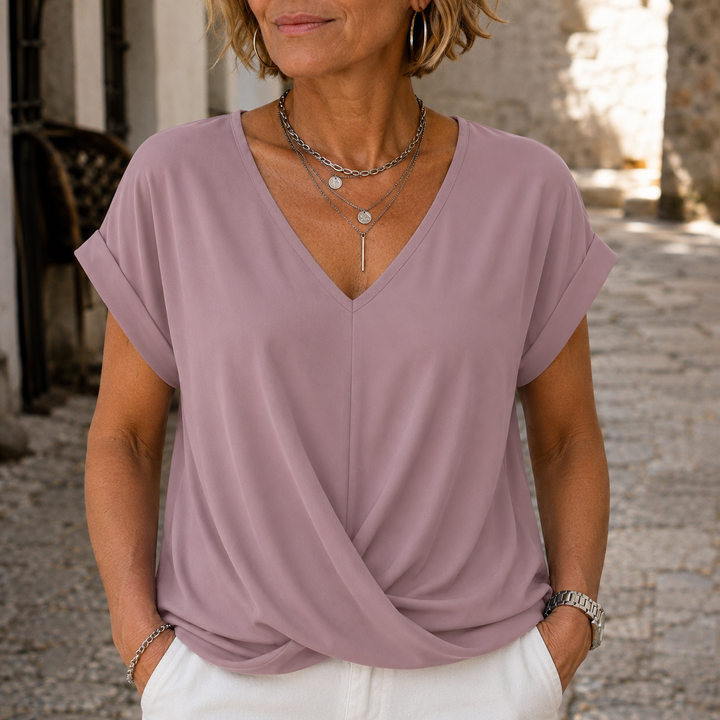 Susana | Komfortables T-Shirt mit eleganter Halslinie (NUR HEUTE 1+1 GRATIS!)