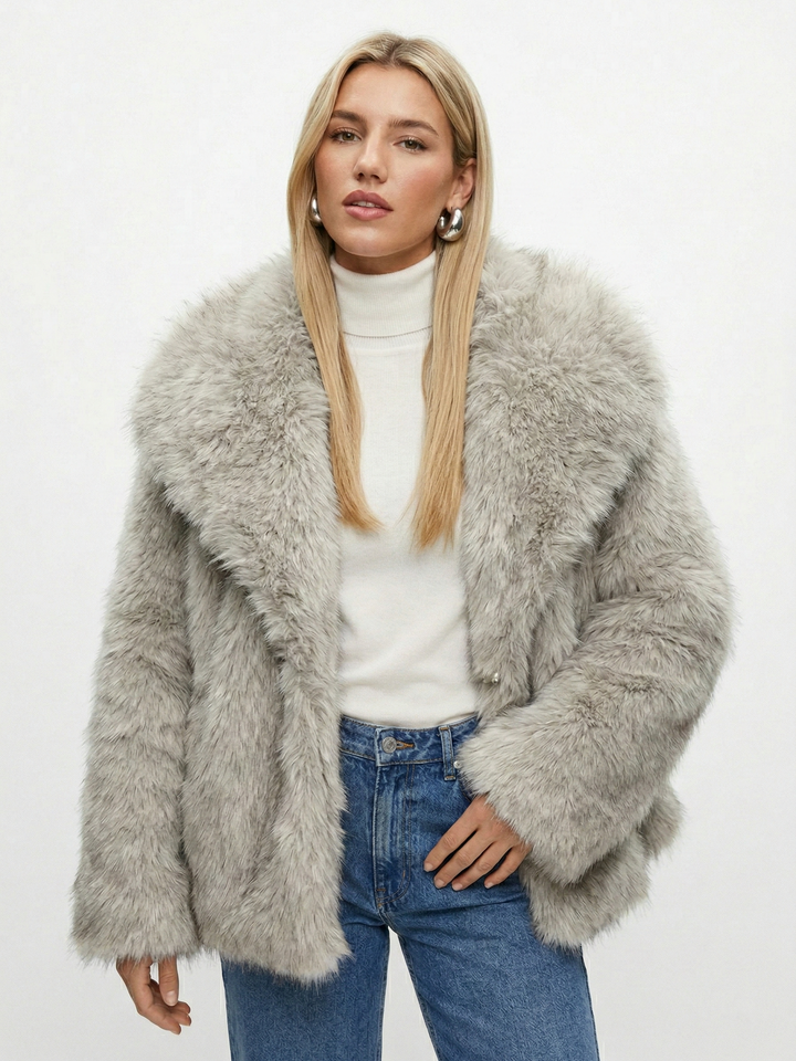 Lea | Kunstfell Oversized Mantel