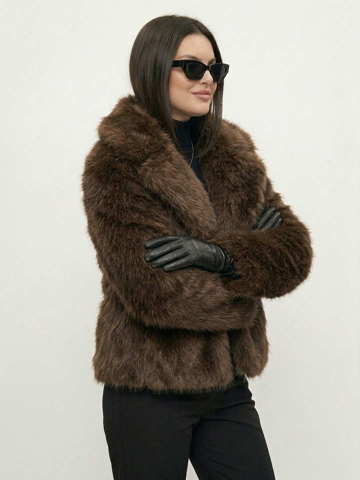 Lea | Kunstfell Oversized Mantel