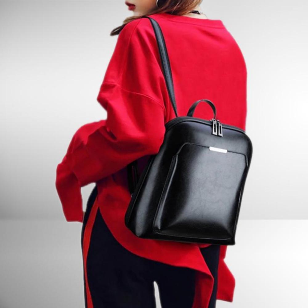 Christa | Klassischer Rucksack mit Doppelreißverschluss