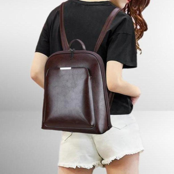 Christa | Klassischer Rucksack mit Doppelreißverschluss