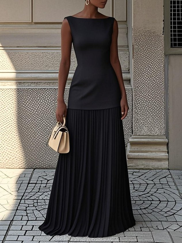 Brenda™ | Künstlerisches Maxikleid mit Blumenmuster
