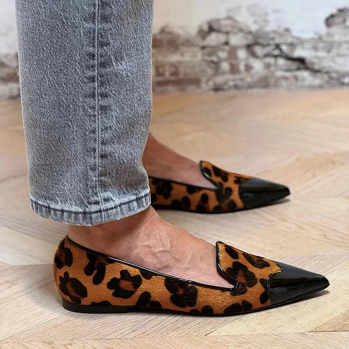 Lora™ | Ballerinas mit Animal-Print