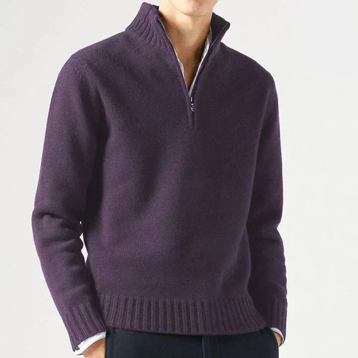 Lucio | Eleganter Half-Zip-Pullover