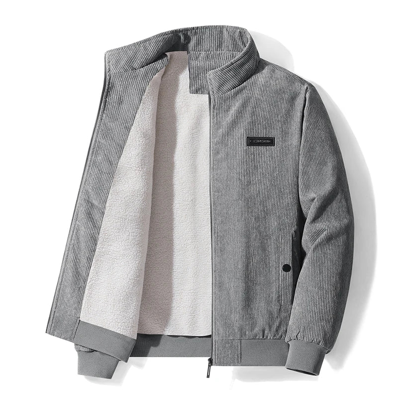 Lukas I Winterwarme Cordjacke – Klassischer Stil mit Fleece-Isolierung
