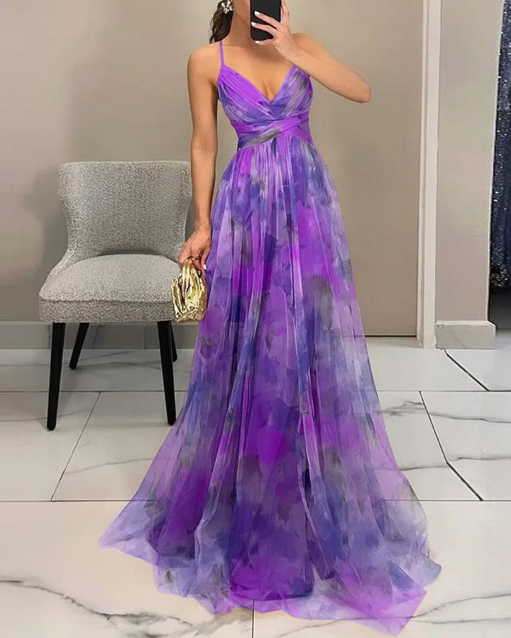 Melina | Zauberhaftes Maxikleid mit Blumenprint