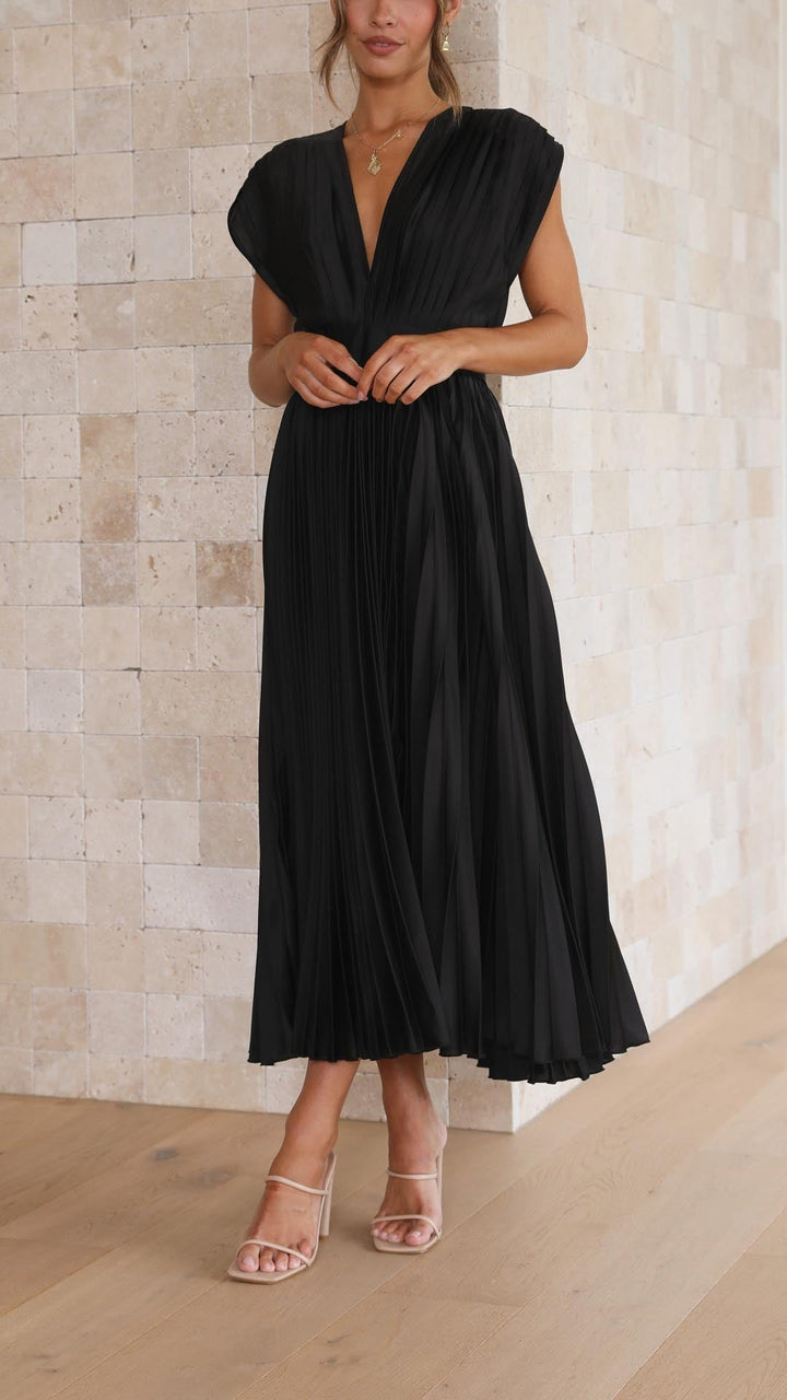 Gloria™ | Plissee-Maxikleid
