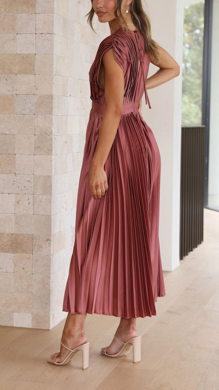Gloria™ | Plissee-Maxikleid
