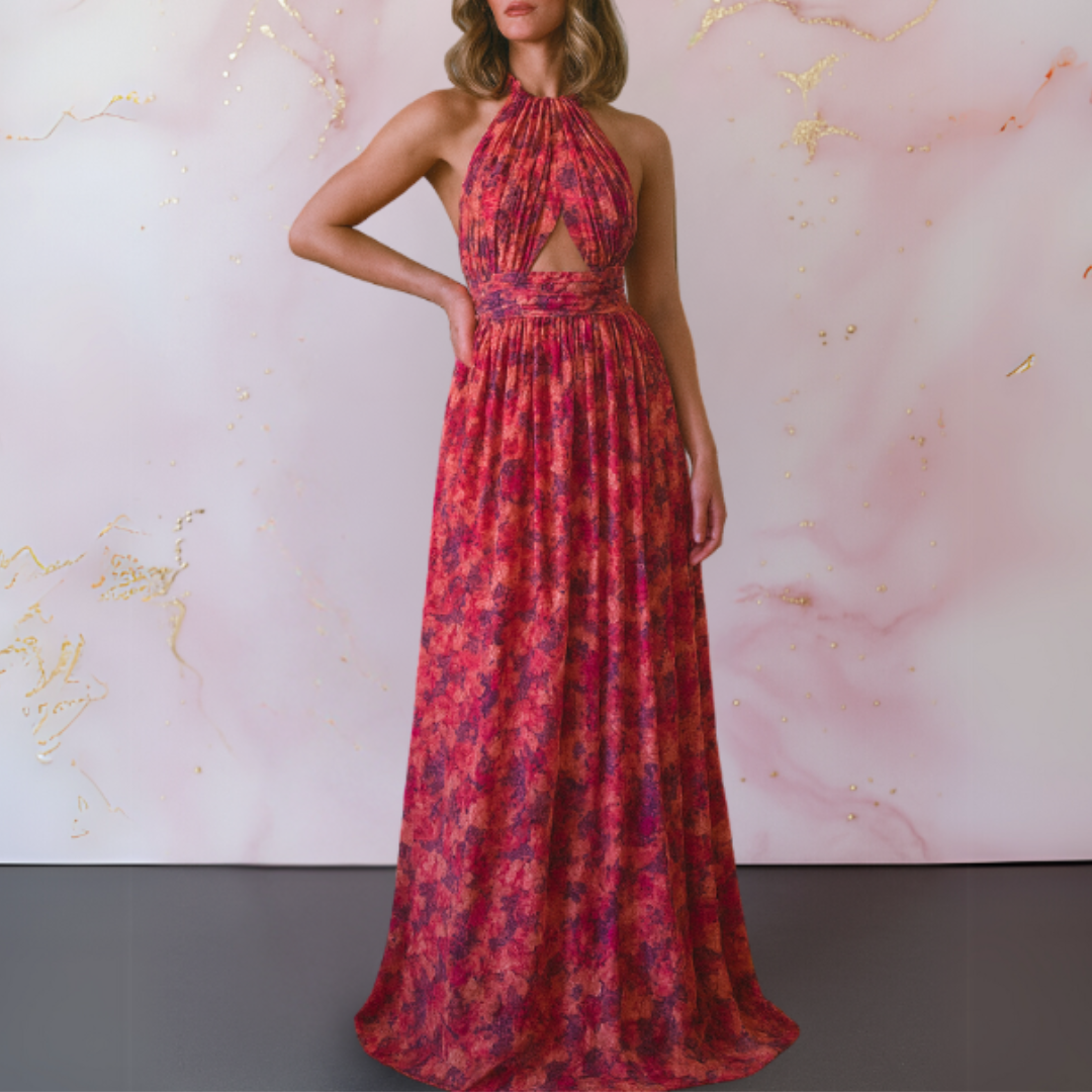 Barbara™ | Seidig weiches Boho-Maxikleid