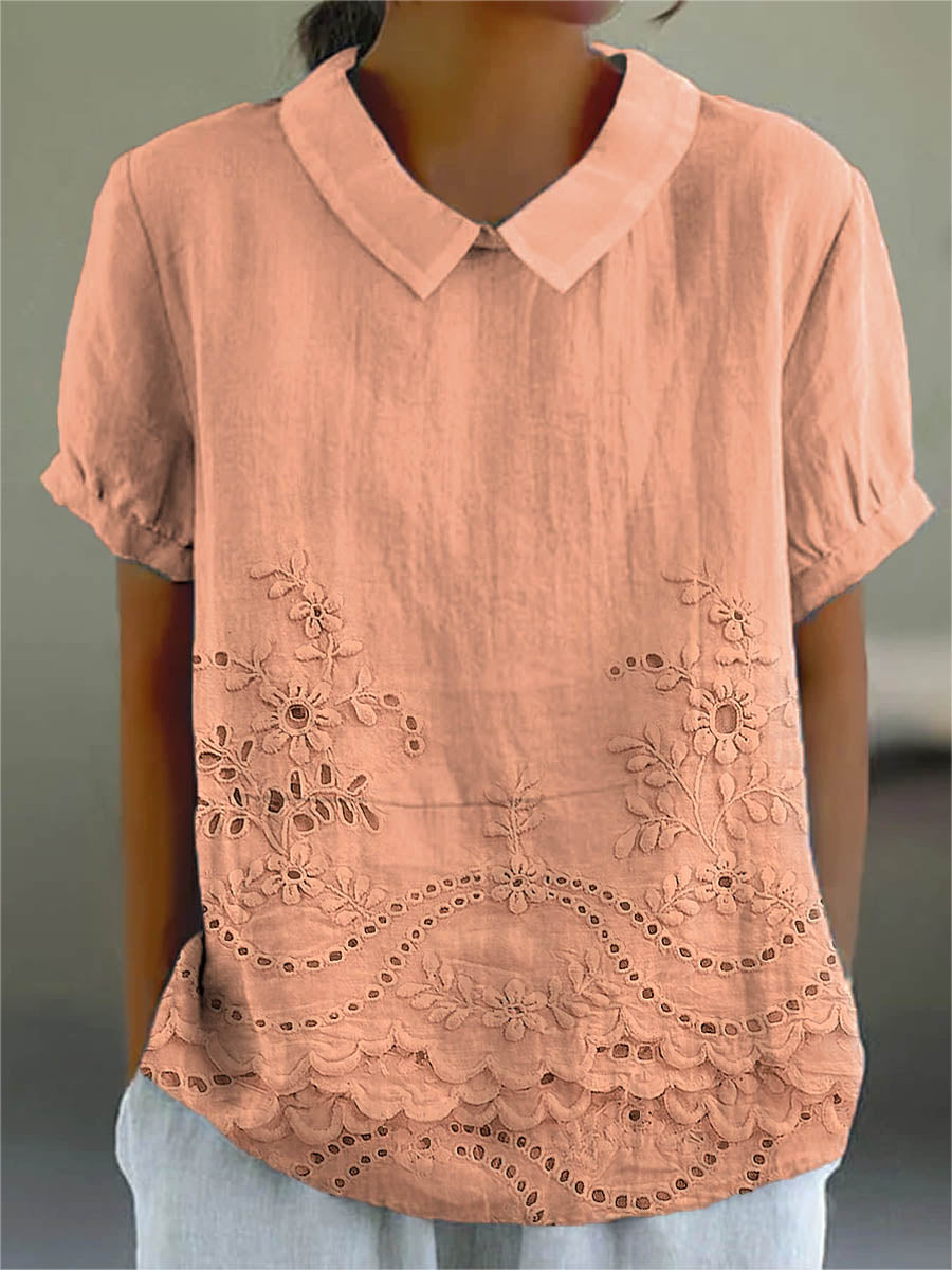 Alina™ | Bluse mit floraler Stickerei