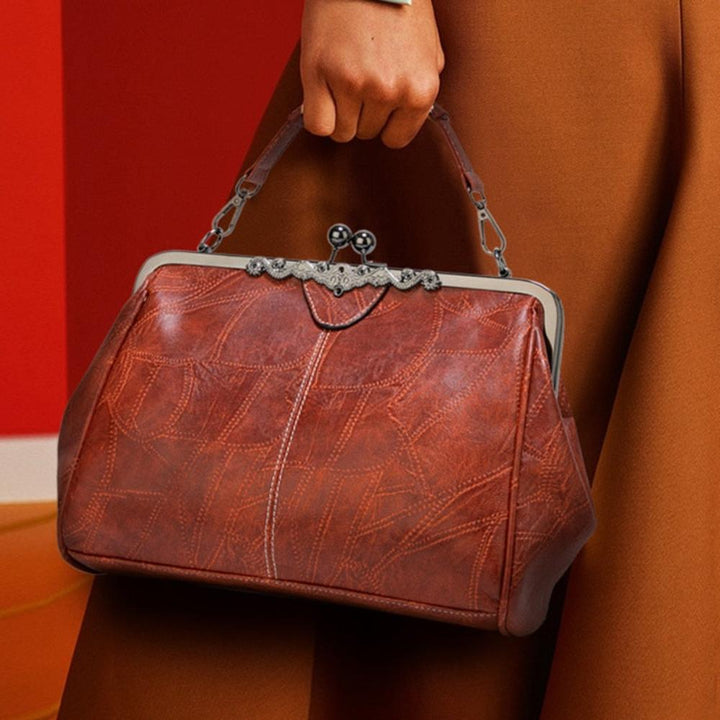 Ingrid | Vintage Kuss-Schloss Handtasche