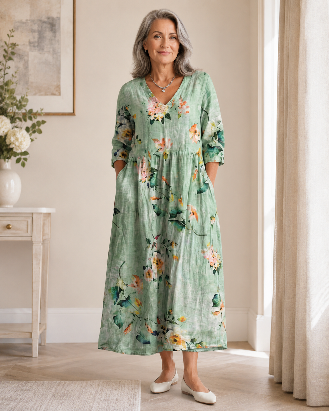 Gudrun | Midi-Kleid mit sanftem Halt