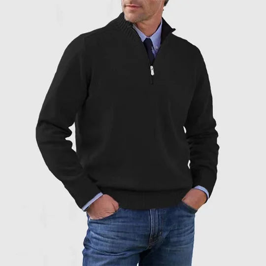 Lukas | Klassischer Half-Zip Pullover