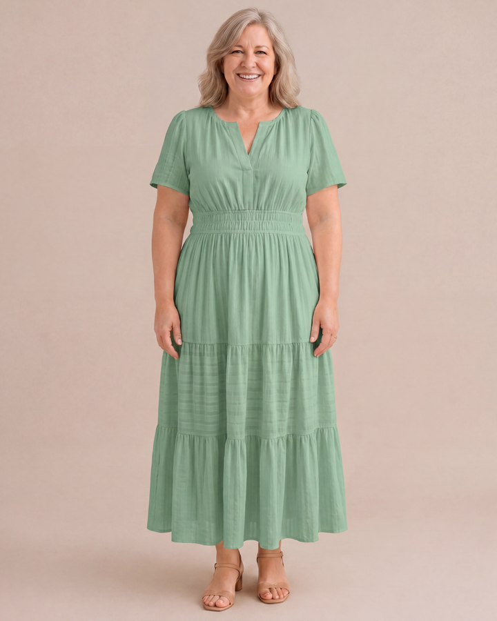 Dagmar™ | Fließendes Boho-Maxikleid mit femininer A-Linie