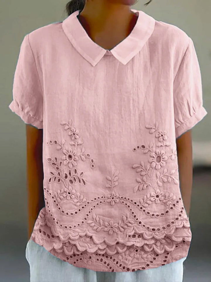 Alina™ | Bluse mit floraler Stickerei