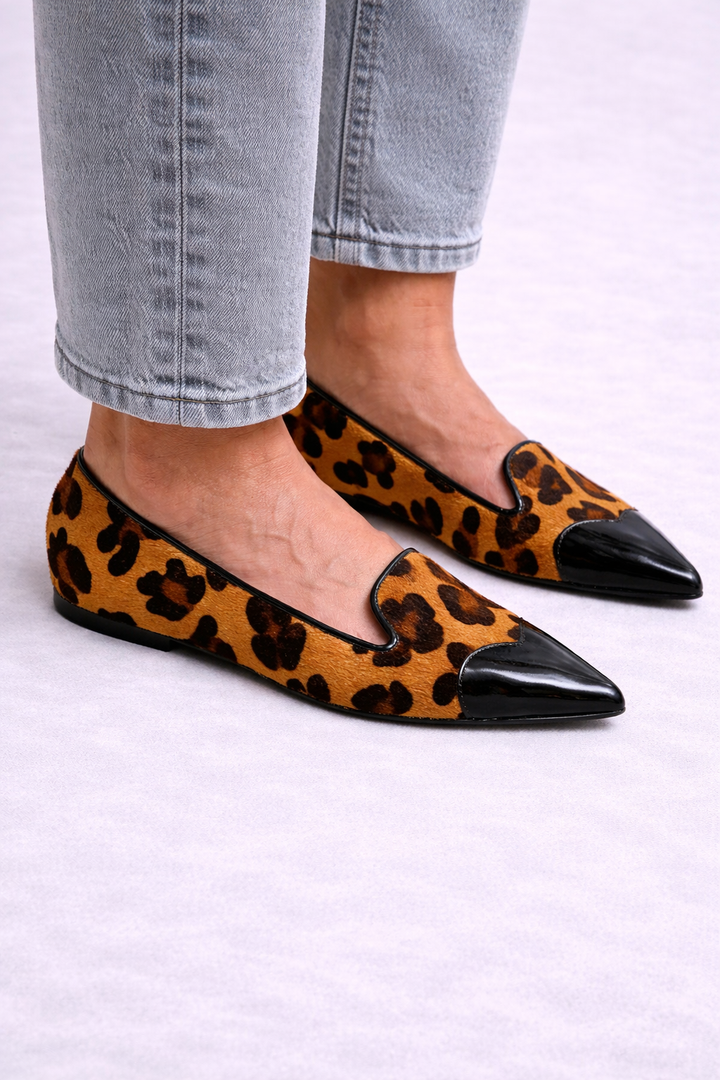 Lora™ | Ballerinas mit Animal-Print