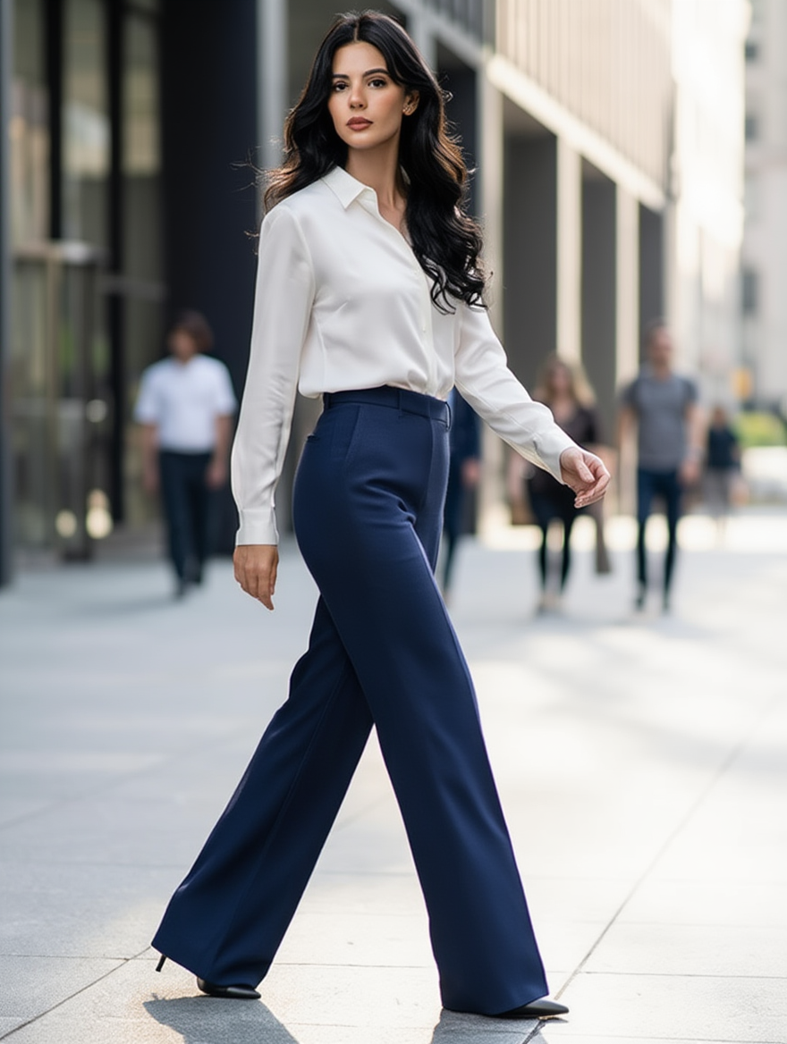 Victoria I Elegante High-Waist Anzughose für Damen