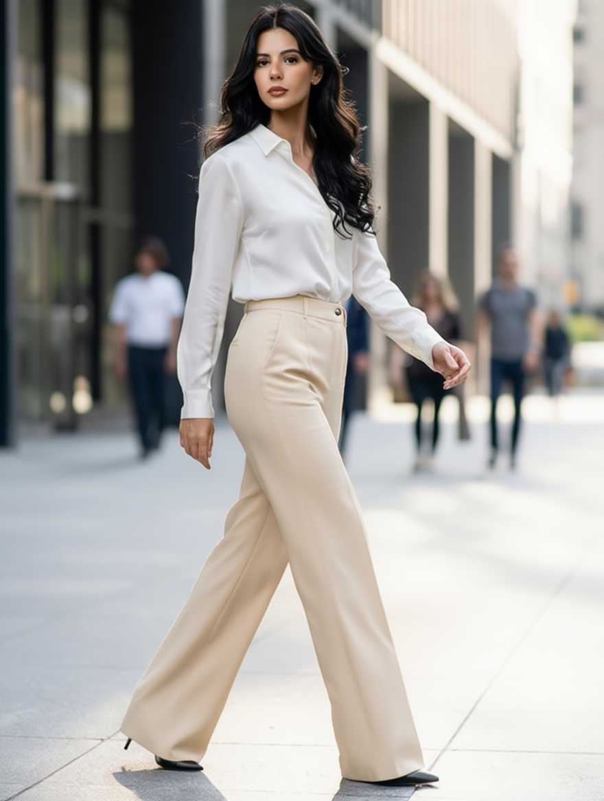 Victoria I Elegante High-Waist Anzughose für Damen