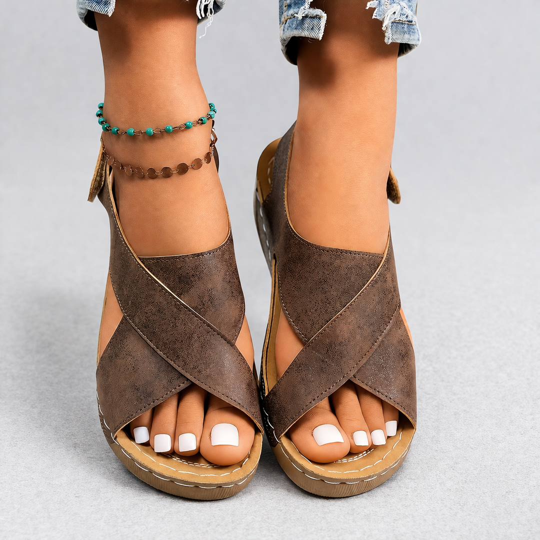 Ava | Komfort-Keilsandalen