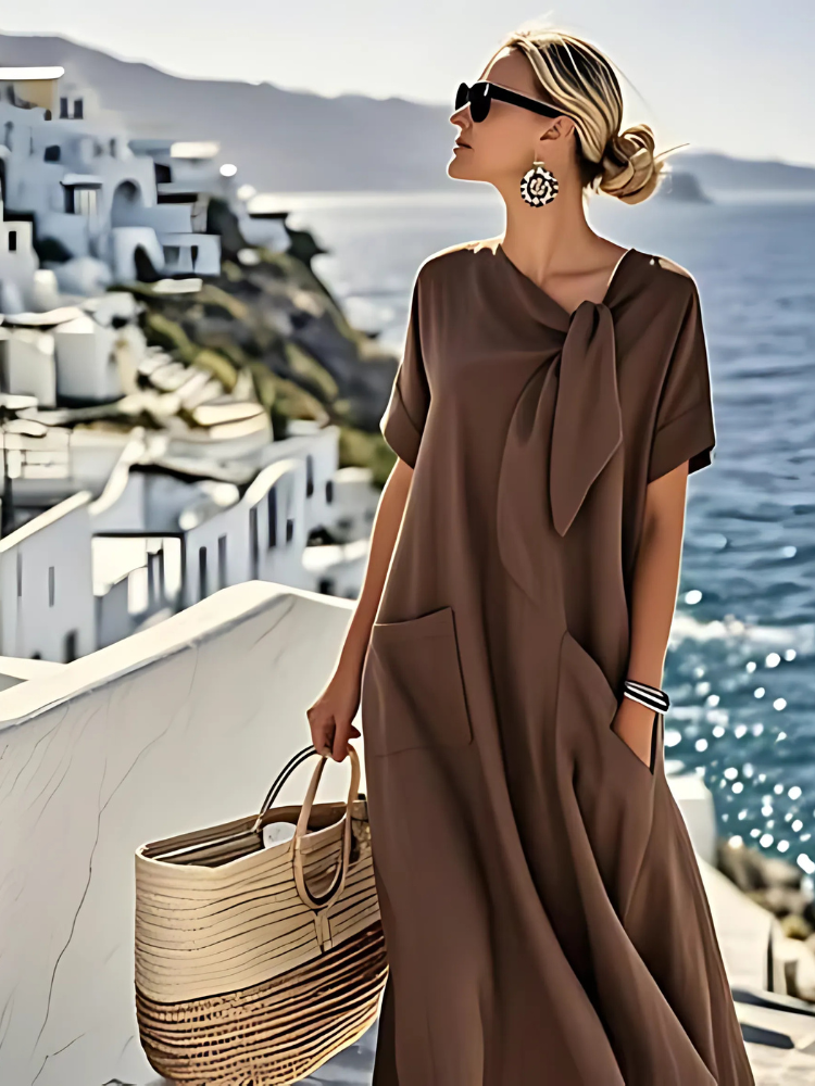 Mathilda™ | Elegantes Kleid mit Taschen