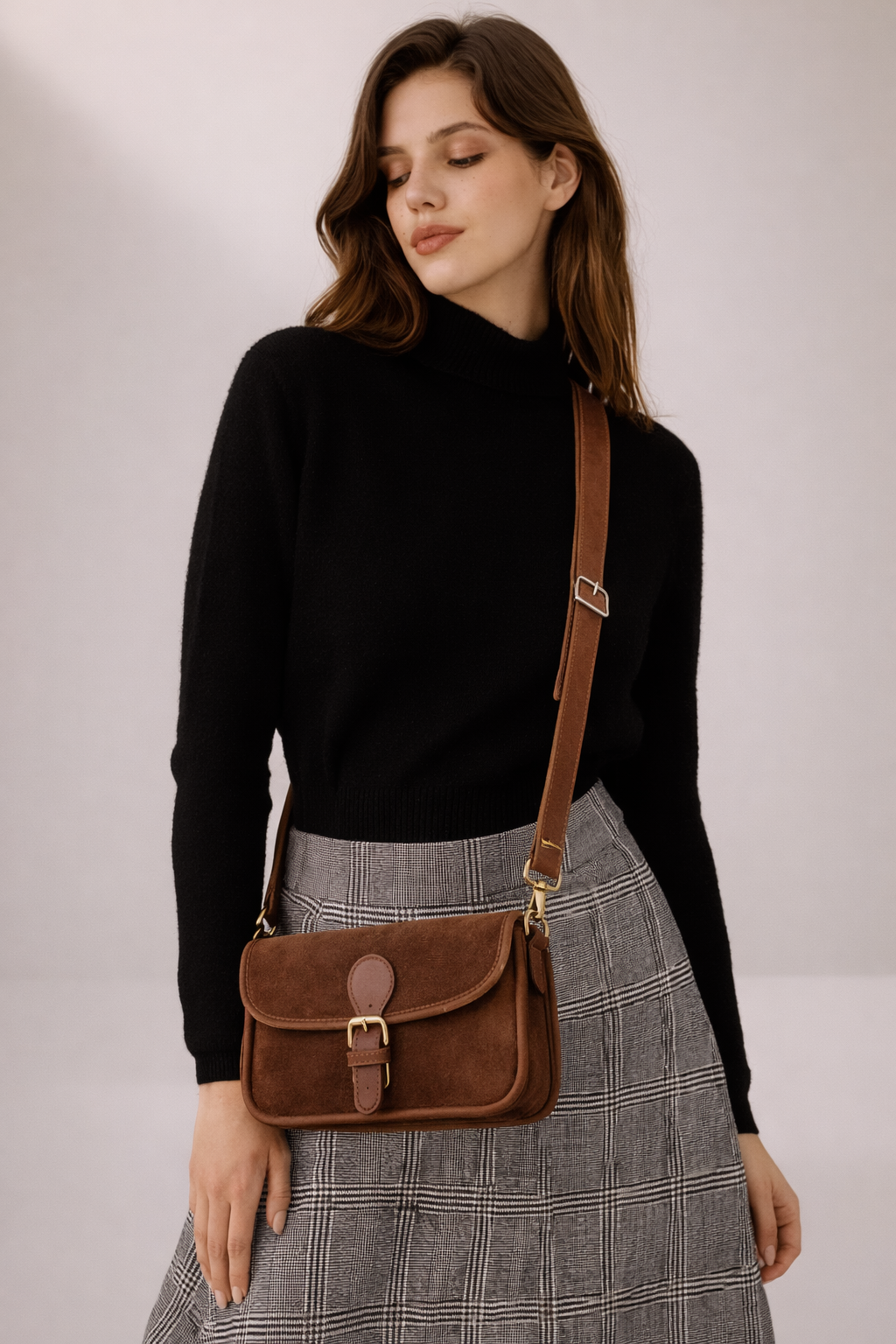 Lynn I Elegante Leder-Umhängetasche