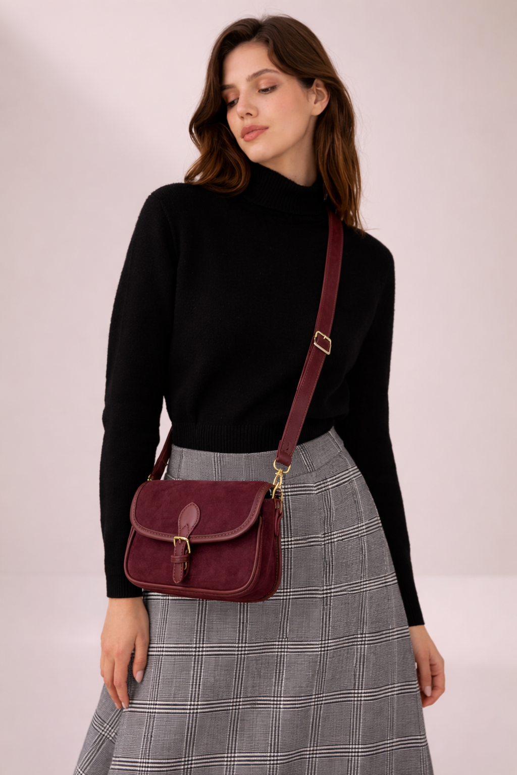 Lynn I Elegante Leder-Umhängetasche