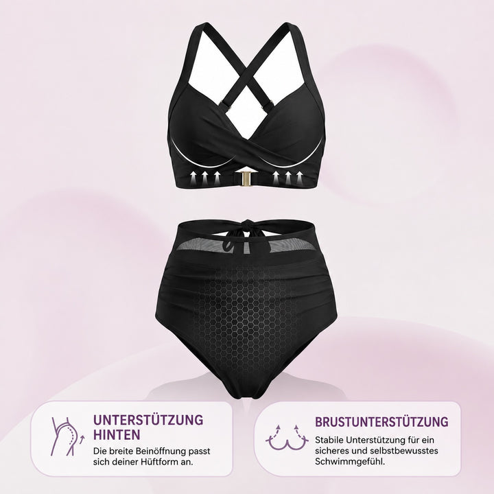 Mila™ | 2-in-1 High-Waist Bikini mit Bauchweg-Effekt