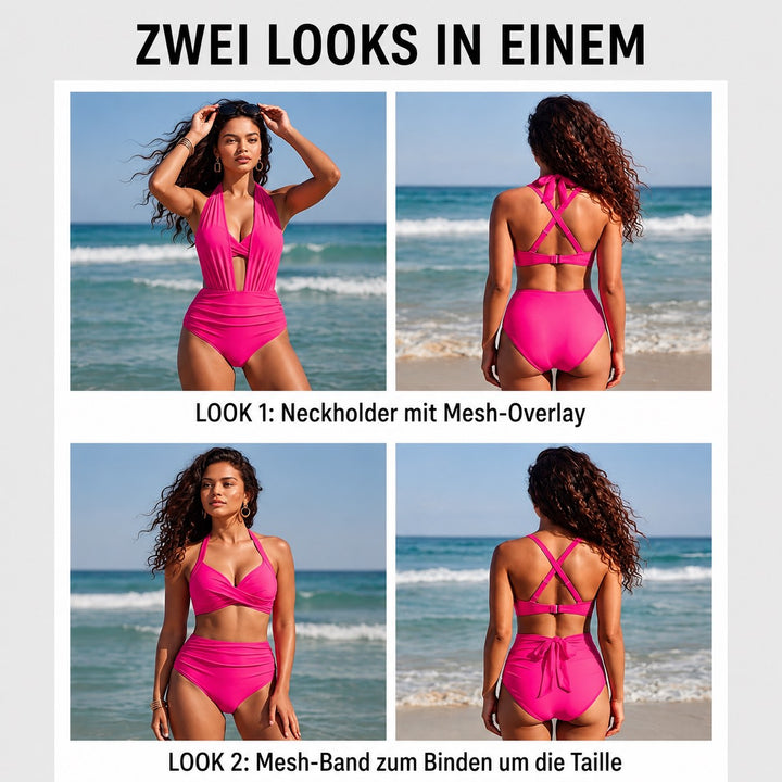 Mila™ | 2-in-1 High-Waist Bikini mit Bauchweg-Effekt
